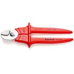 KNIPEX 95 06 230 Kabelové nůžky Rukojeti přestříkány umělou hmotou izolované, s plastovým nástřikem 230mm