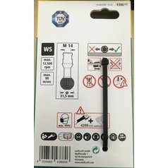 Wolfcraft Kuličková rašple pro úhlovou brusku, Ø 30 mm 4386000