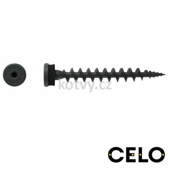 Šroub do polystyrenu - antracit