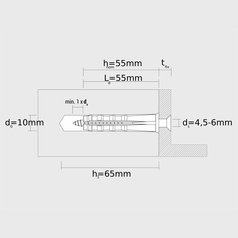 Hmoždinka do ytongu GB10