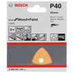 Trojúhelníkový brusný papír pro renovátor Bosch
