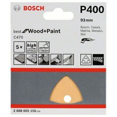 Brusný papír 93 mm Wood+Paint hrubost 400