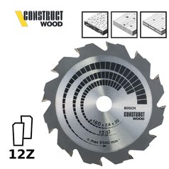 Pilový kotouč Construct Wood 160x20/16x2,6mm;12