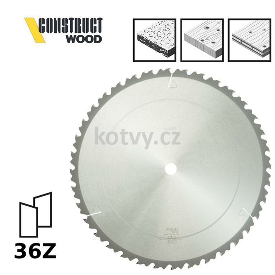 Pilový kotouč Construct Wood 500x30x3,8mm;36
(0x) Uložit