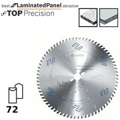 Pilový kotouč do okružních pil Top Precision Best for Laminated Panel Abrasive 350x30x3,2mm,72