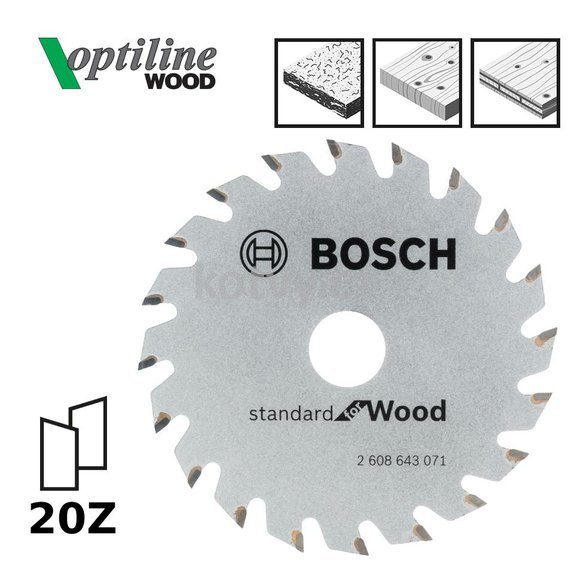 Pilový kotouč Optiline Wood 85x15x1,1mm,20