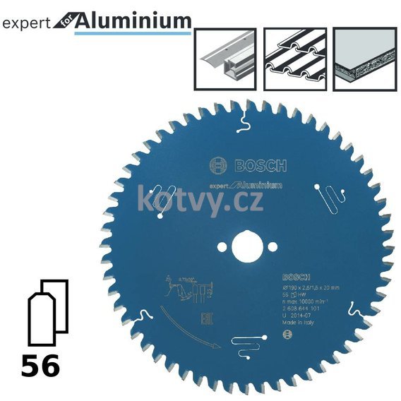 Pilový kotouč Expert for Aluminium 190x20x2,6mm,56