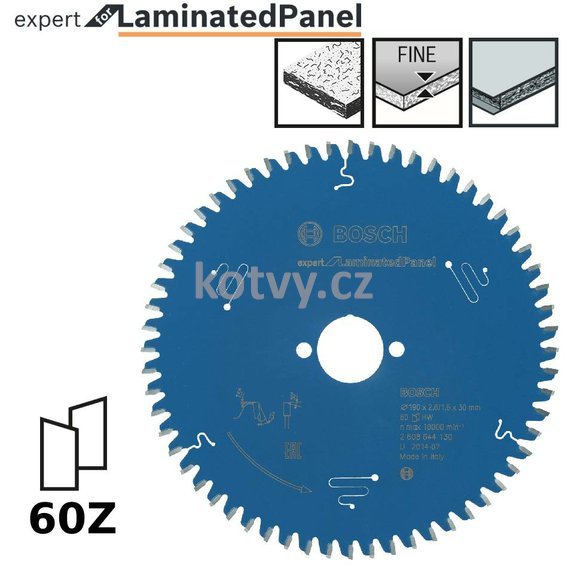 Pilový kotouč Expert for Laminated Panel 190x30x2,6mm,60