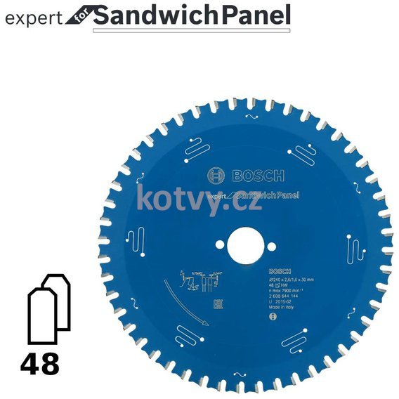 Pilový kotouč Expert for Sandwich Panel 240x30x2,6mm,48
