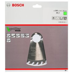 Pilový kotouč Optiline Wood 190x30x2,6mm,36