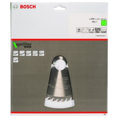 Pilový kotouč Optiline Wood 200x30x2,8mm,48