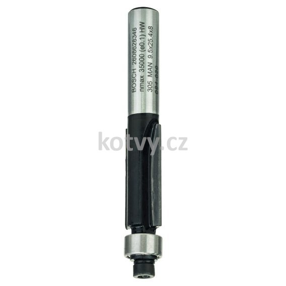 Zarovnávací fréza 8 mm, D1 9,5 mm, L 25,4 mm, G 68 mm