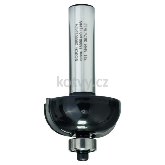 Dlabací fréza s kul. ložiskem, stopka 12 mm