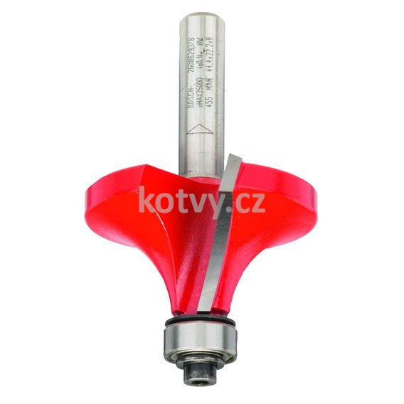 Zaoblovací fréza 8 mm, D 44,4 mm, R1 15,9 mm, L 22,2 mm, G 64 mm