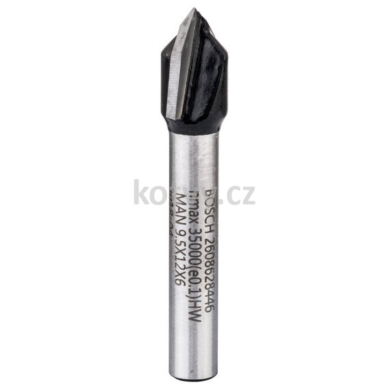 Drážkovací fréza V; stopka 6 mm