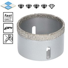 Diamantová děrovka na dlažbu 67mm X-LOCK - 1ks