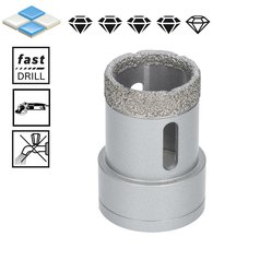 Diamantová děrovka na dlažbu 35mm X-LOCK - 1ks