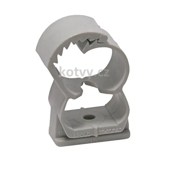 Nastřelovací plastová příchytka ABT Ø 14/18 - šedá