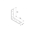 Technický výkres KW 100 Úhelníku 100x100x19x2,0 mm