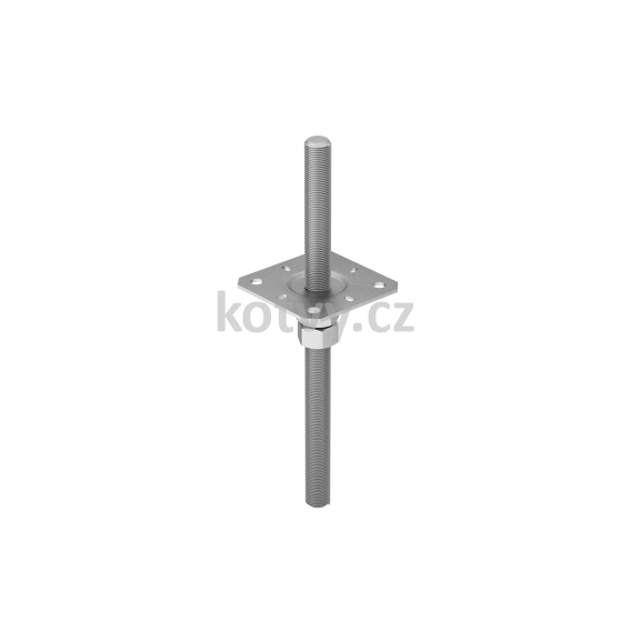 PPSR 80 Stavitelná patka sloupku 80x330x3,0 mm