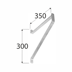 Rozměry držáku univerzálního HMUN 350