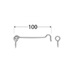 Rozměry ZHK 100 háčku s očkem k zašroubování 100 mm Zn