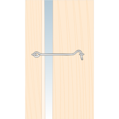 Použití ZHK 60 háčku s očkem k zašroubování 60 mm Zn