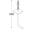 Rozměr SK 450 kotvy stavební  450x12 mm
