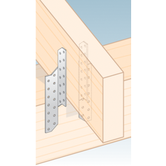 Použití LK1 - krokvové spojky 32x170x2,0 mm