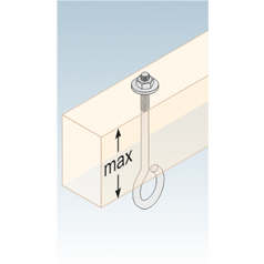 Použití MHA 130 uchycení houpačky typu A M12*130 mm