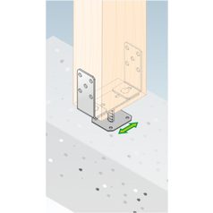 Použití PSRT 60-200 patky sloupku 60-200x136x4,0