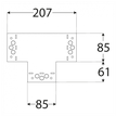 Rozměry SDLPB 1 Spojky C 207x146x85x2,5