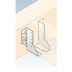 Použití WBD 105 trámové botky dělené - levé 25x105x75x2,0 L