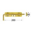 Rozměry WRG 240 zástrče zasouvací 240x60x2,0 mm