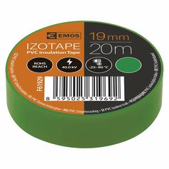 Páska izolační 19mm/20m zelená (F61929)