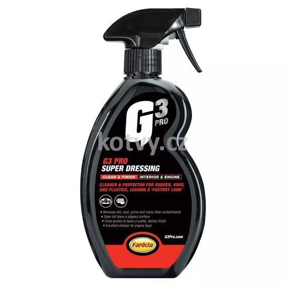 Čistič a ochrana gumových, vinylových a plastových povrchů