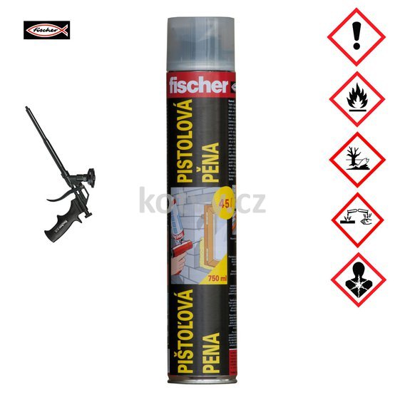 Letní pistolová pěna 750ml Fischer PUP 750