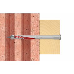 Ukázka kotvení do dutých cihel