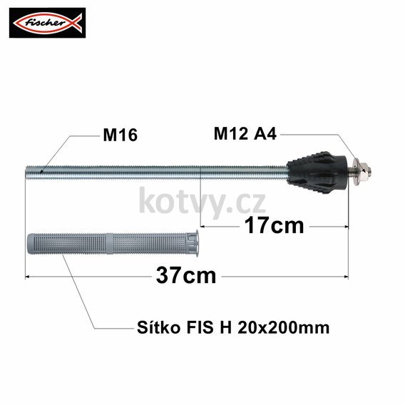 Hmoždinka Fischer Thermax M16-12 / 170