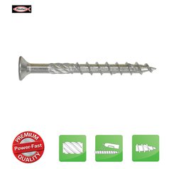 Vruty pro dřevostavby se zápustnou hlavou - zinek bílý