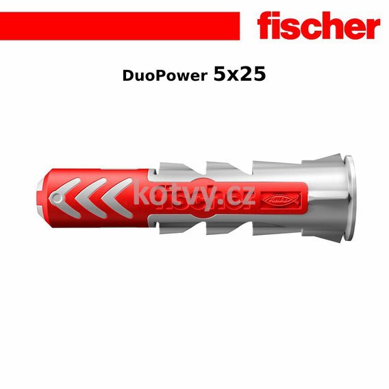 Hmoždinka Fischer DUOPOWER 5x25