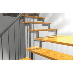 Použití hmoždinky pro upevnění schodnic Fischer TB/TBB