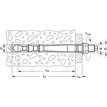 Technický výkres kotevního šroubu Fischer FHB II-A L M10x 95/100 A4