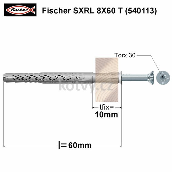 Fischer SXRL 8X60 T