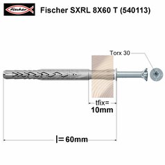 Fischer SXRL 8X60 T