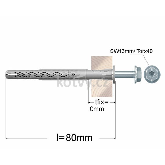 Rámová hmoždinka Fischer SXRL 10X80 FUS