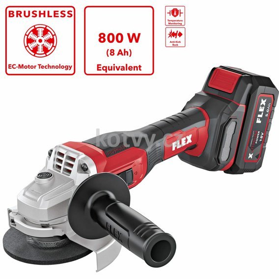 Aku úhlová bruska Flex L125 18.0-EC LD Set