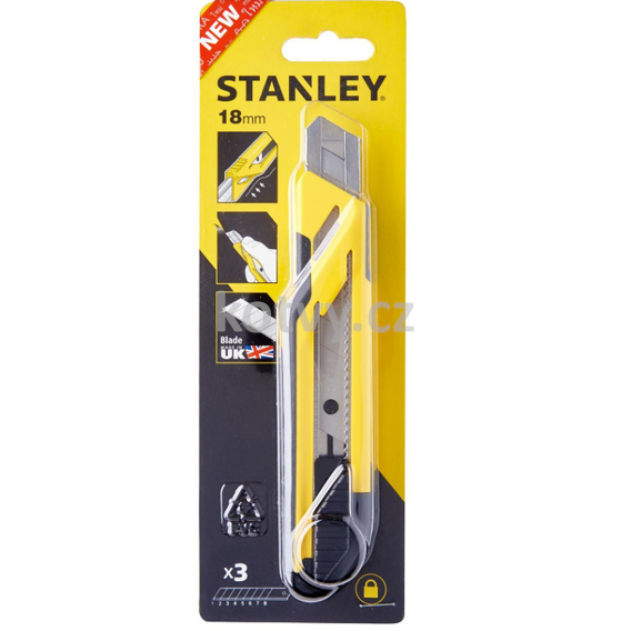 Nůž odlamovací 18mm 3ks čepelí Stanley (STHT10266-0)