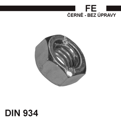 Matice 6hranná bez úpravy FE DIN 934
