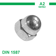 Matice M4 uzavřená DIN 1587 A2